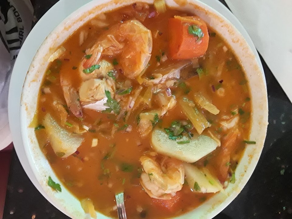 Spicy Shrimp and Fish Soup