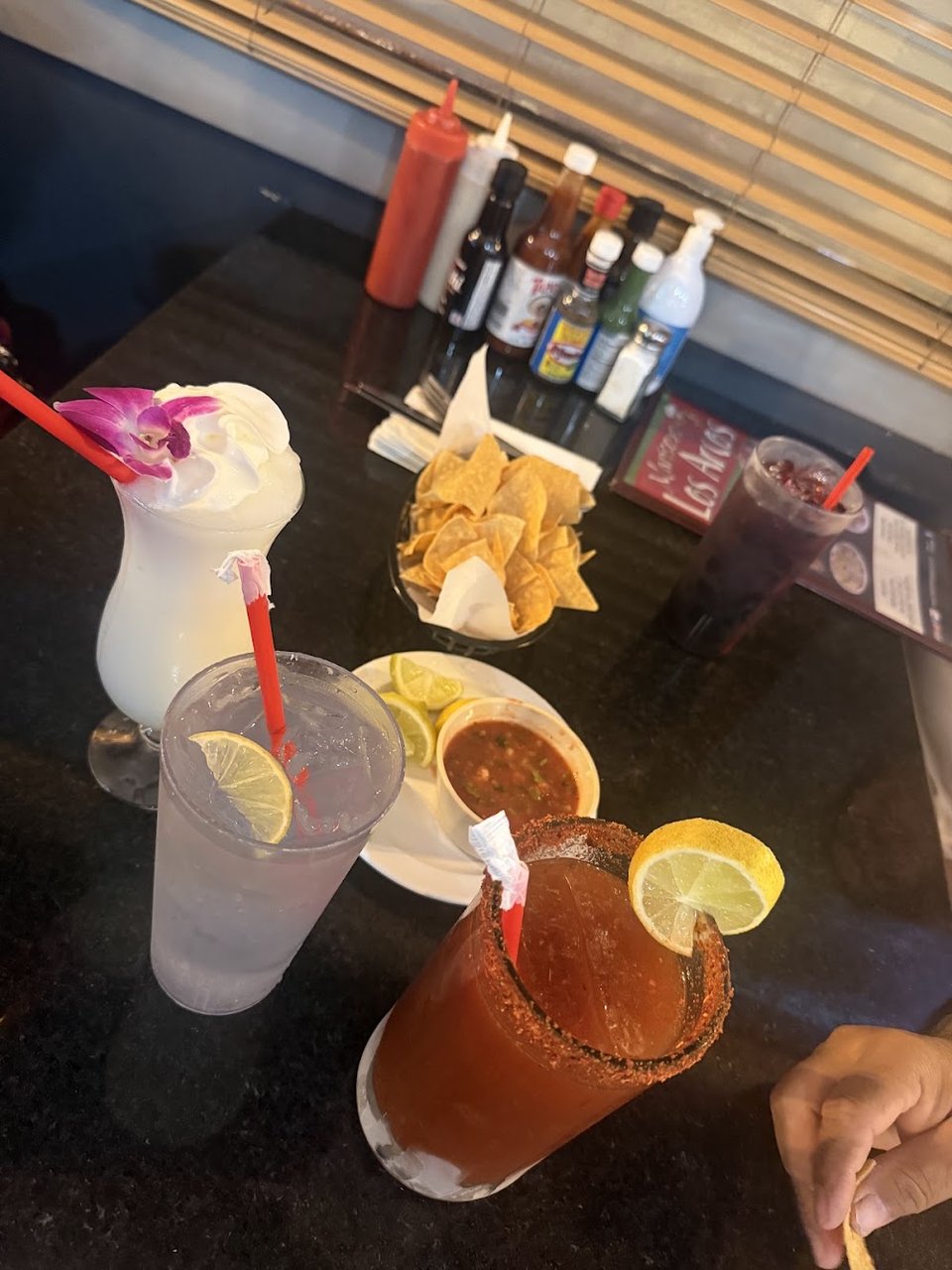 Cocktails with Chips and Salsa